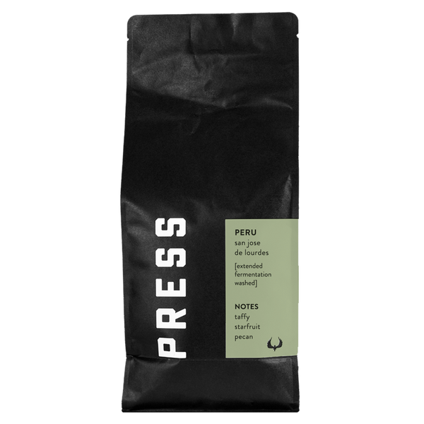 press coffee green bag 