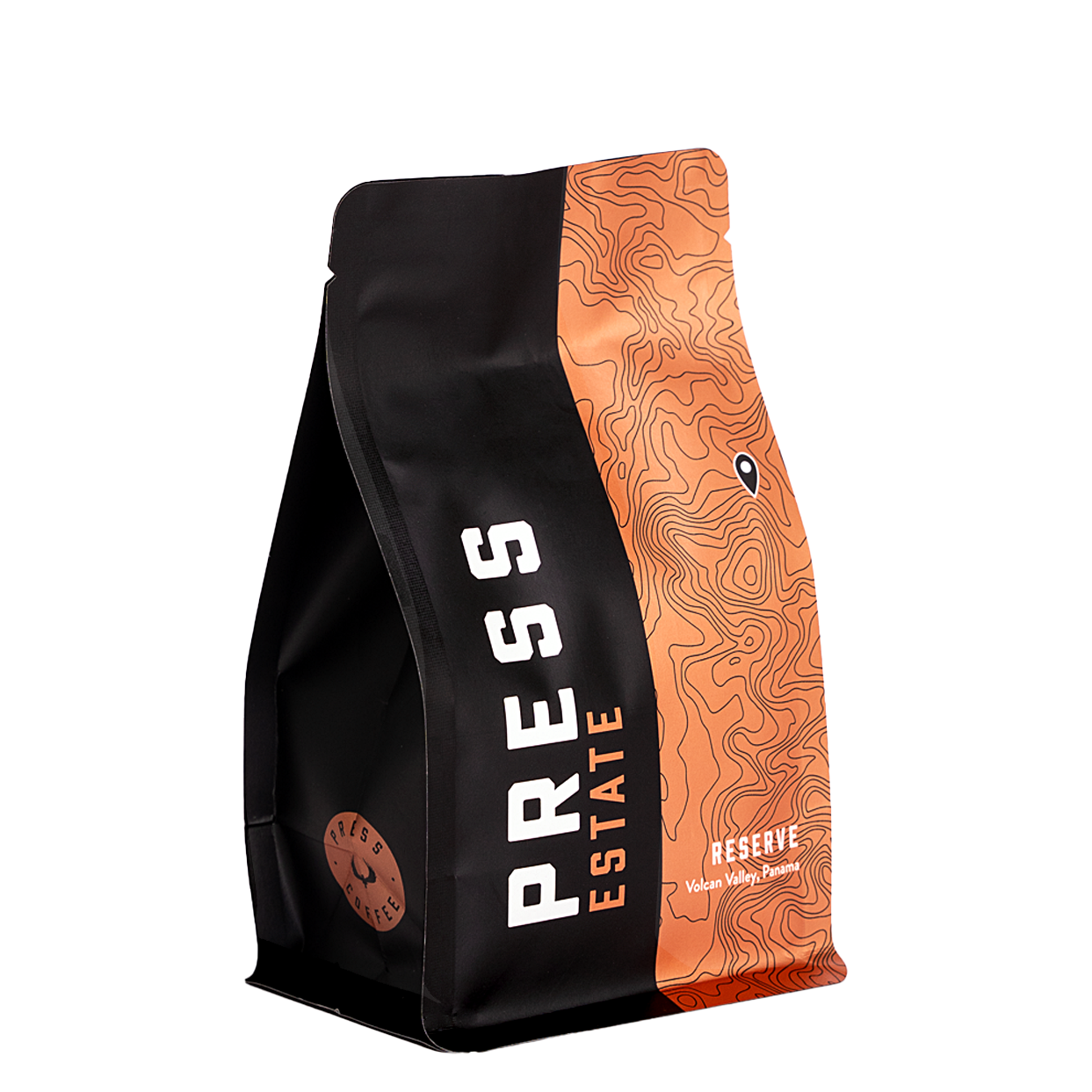 PRESS Reserve coffee from our Volcan Valley coffee farm 