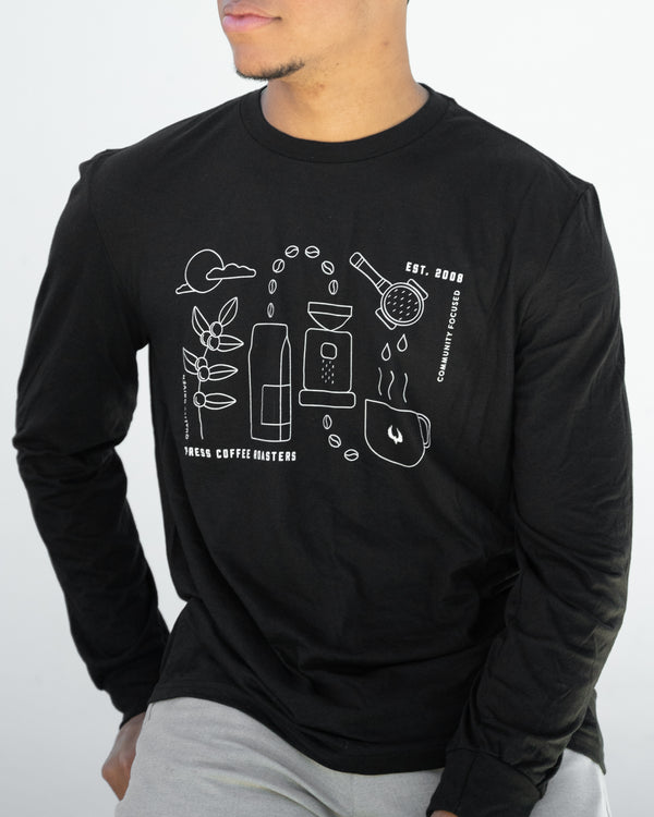 Coffee Process Long Sleeve T-Shirt