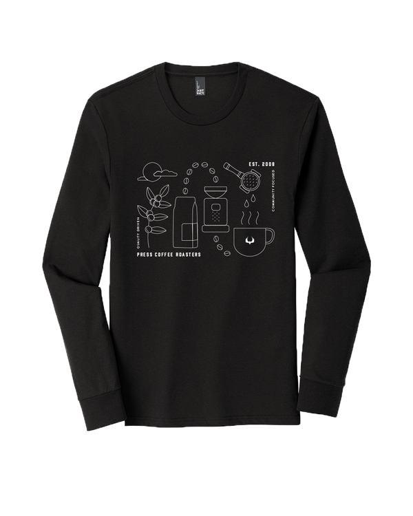 Coffee Process Long Sleeve T-Shirt